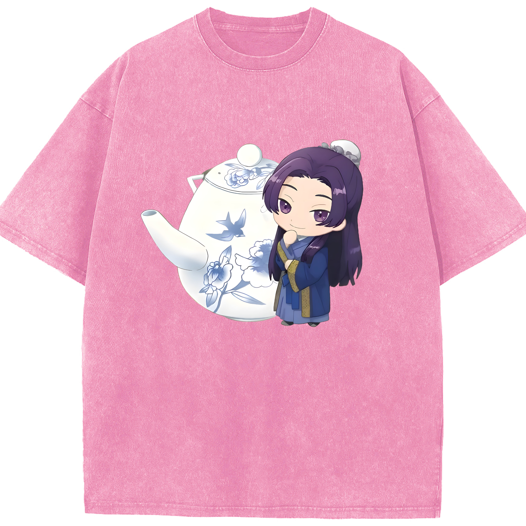 （画像用） 薬屋のひとりごと The Apothecary Diaries 綿100% ヴィンテージ風 半袖Tシャツ（フロントプリント）